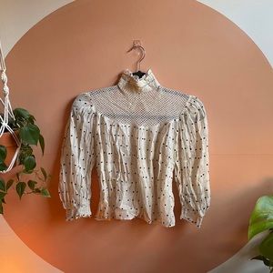 [SOLD] GENUINE VINTAGE Victorian style cotton blouse, circa 1910s